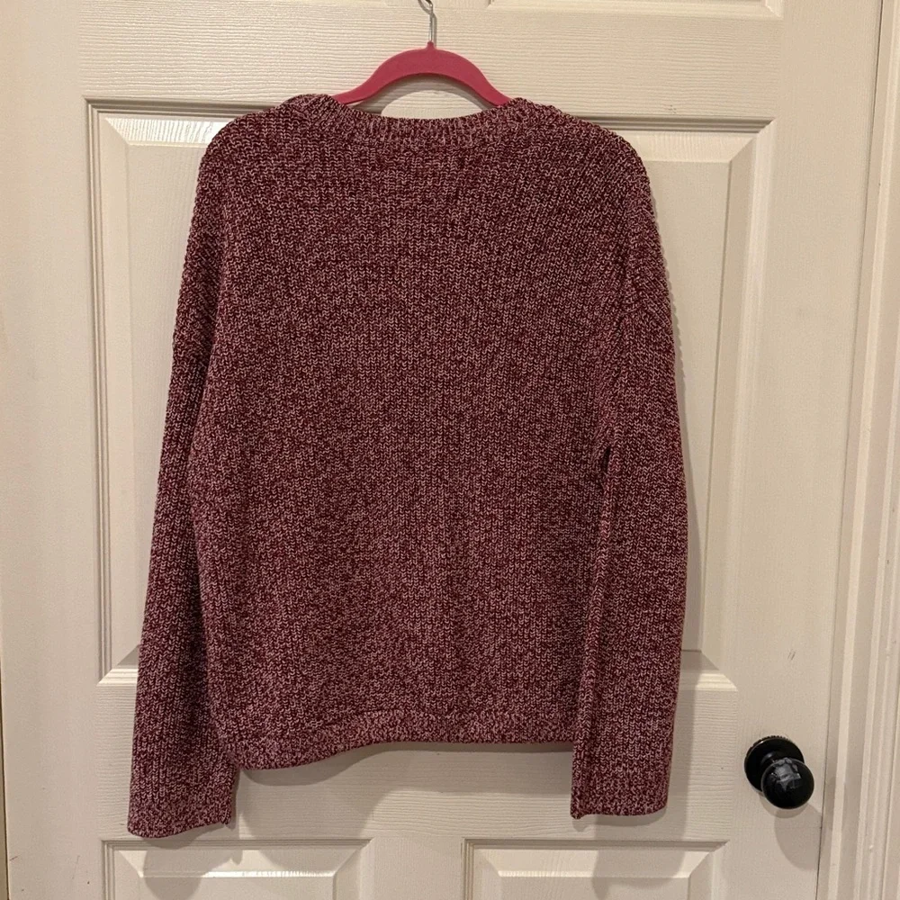 Lou & Grey marled drawstring hem sweater, medium - Picture 6 of 6